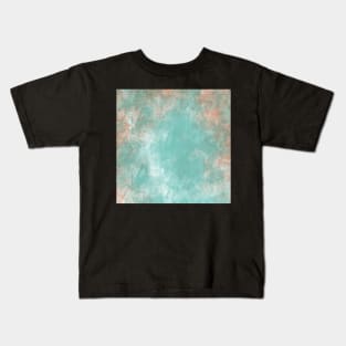 Grungy Turquoise background Kids T-Shirt